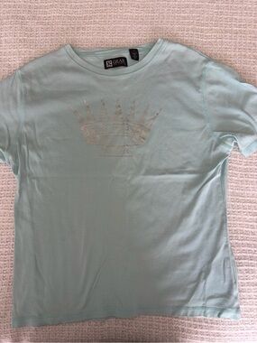 Gear For Sports Light Blue Short-Sleeve Tee with Metallic Corvette Crown